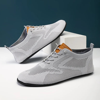 Summer Men Shoes Mesh Flat Outdoor High Quality Walking Shoes Comfortable Lace Up Breathable Non Slip Casual Man Shoe