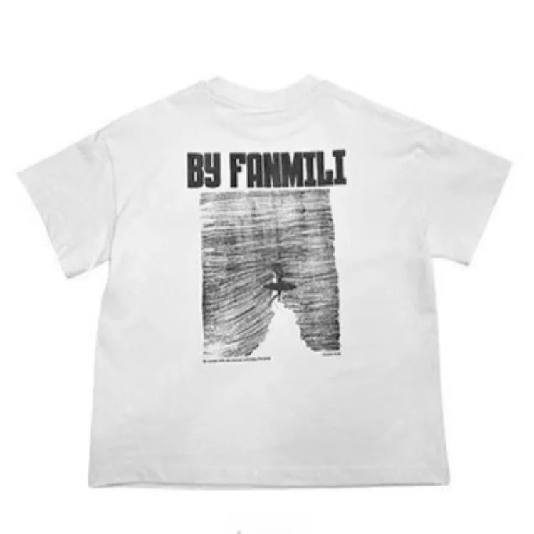 Black Graffiti Letters Pure Cotton Short Sleeve T-Shirt for Tween Boys Loose Fit Summer Youthful Wear Kids Outerwear Clothing