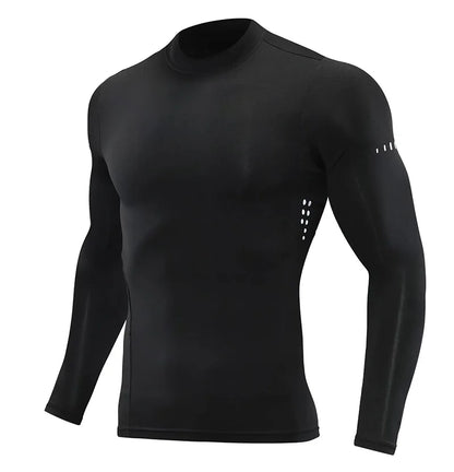 Men Children Long Sleeve Running Slim Tops Tees Sportswear Gym Fitness Compression T-shirt Outdoor Football Jersey Jogging Tight