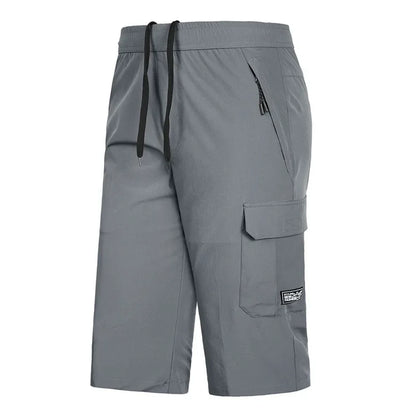 Mens Summer Shorts 2024 Large Size 5xl 6XL 7XL 8XL Quick Dry Breeches Bermuda Male Elastic Stretch Zipper Pocket Long Short Men