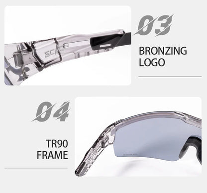 Hiking Eyewear Sunglasses Polarized Cycling Glasses for Men Sports MTB Mountain Goggles Women Bicycle Road Bike Protection