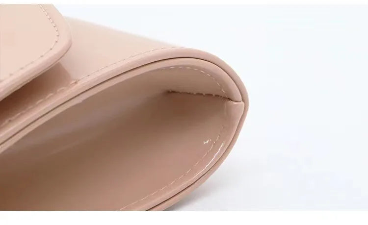 Patent Leather Envelope Clutch Purse Shiny Candy Color Cover Day Clutches Evening Bag for Women Shoulder Handbags Bolso Mujer
