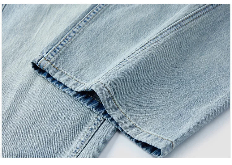 Semir Women Pants Denim Cotton Vintage Distressed Slit Wide Leg Curved Street Style Fashion Cool 2026 Summer Casual Wear Top