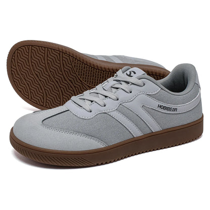 Wide Toe Sneakers Unisex Walking Shoes Lace Up fabric Non Slip Casual Sneaker