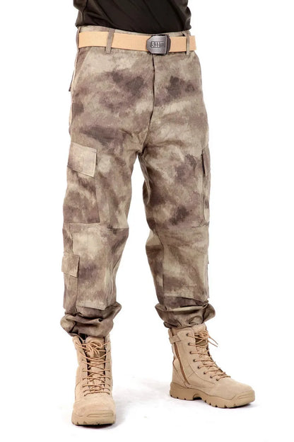 Men's Camouflage Tactical Pants Multi-Pockets Hunting Digital Camo Training  Cargo Pants New Spring  Long Trousers for Men