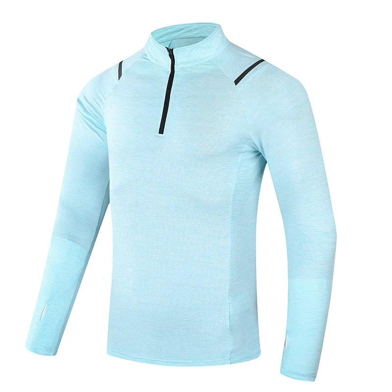 Autumn New Unisex Long Sleeve T-shirt Men Sweatshirt Fitness Shirt Tight Upperwear Anti-sweat Breathable Running Top ﻿