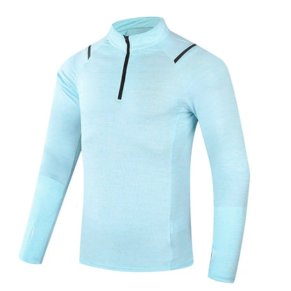 Autumn New Unisex Long Sleeve T-shirt Men Sweatshirt Fitness Shirt Tight Upperwear Anti-sweat Breathable Running Top ﻿