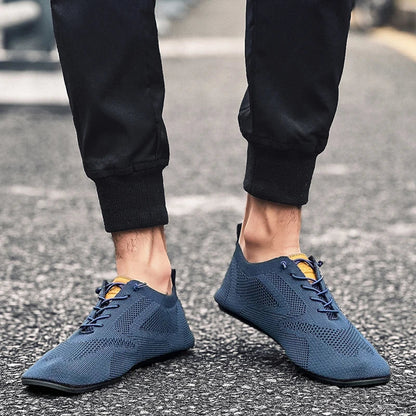 Summer Men Shoes Mesh Flat Outdoor High Quality Walking Shoes Comfortable Lace Up Breathable Non Slip Casual Man Shoe