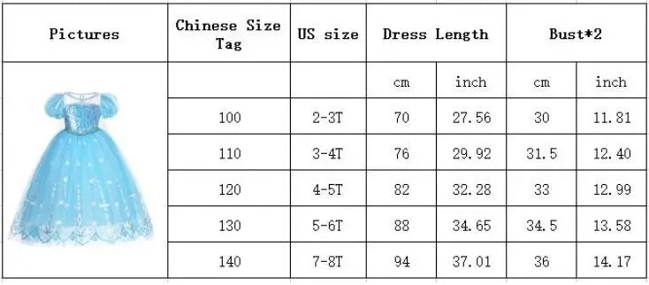 Elsa Kid Princess Halloween Cosplay Dress Fancy Costume Girl Snow Queen Princess Vestidos Party Children Clothes