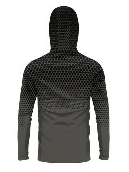 Men Hood Fishing Shirt long sleeve Fishing clothing fishing t shirt uv protection fishing shirt Fishing Apparel Quick Dry
