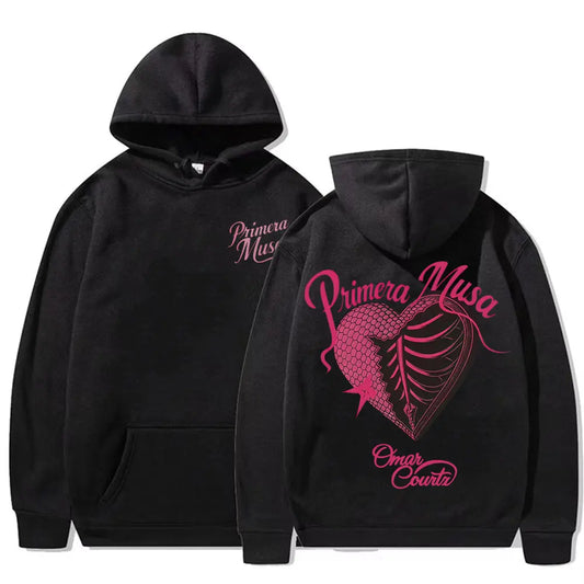 Omar Courtz Primera Musa Album 2025 Cover Hoodies Men Women Clothing Fashion Aesthetic Sweatshirts Autumn High Quality Pullovers
