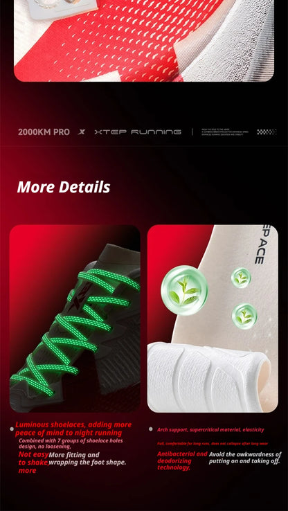 2000km PRO Running Sneakers For Women 2026 Spring Stability Comfort Cushioned Lightweight Female Sports shoes 874218110043