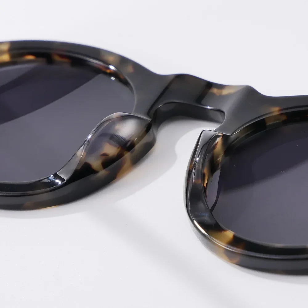 New Fashion Handmade Acetate Men Sunglasses Women Personality Designer Eyeglasses Outdoor Driving Trip Sun Protection UV400