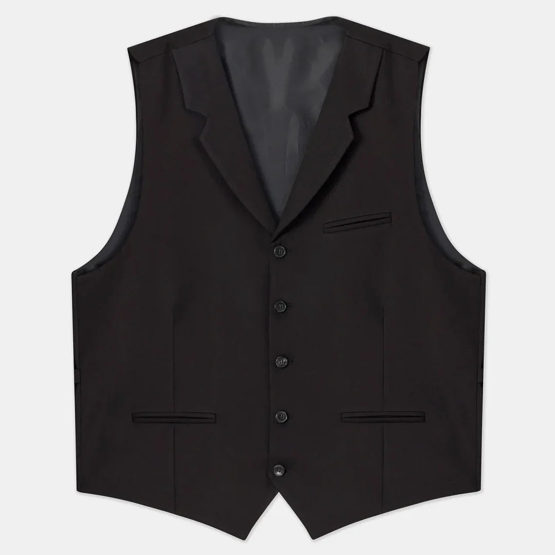 Men Vest Beige With Lapel Solid Single Button Waistcoat For Wedding Birthday Banquet Party Business Daily Casual Men Suit Vest