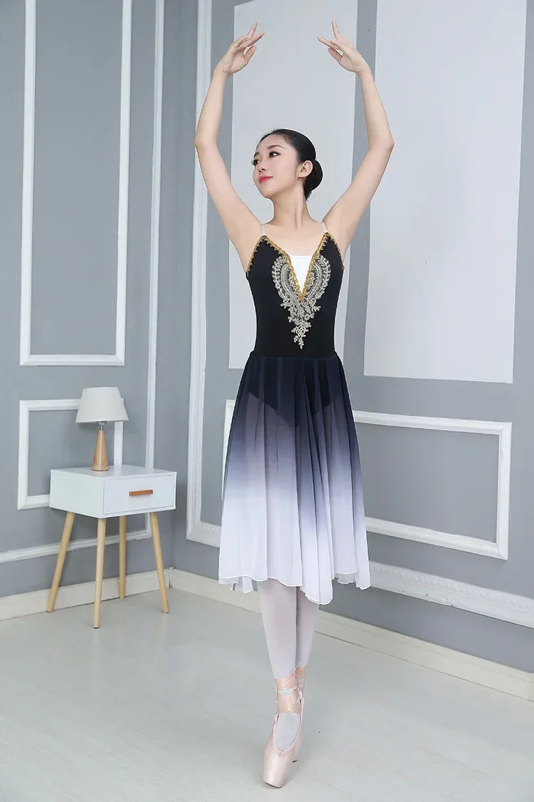Long Adult Children Ballet Tutu Dress Modern Dance Children's Performance Clothes Ballet Skirt Practicing Clothes Fluffy Skirt