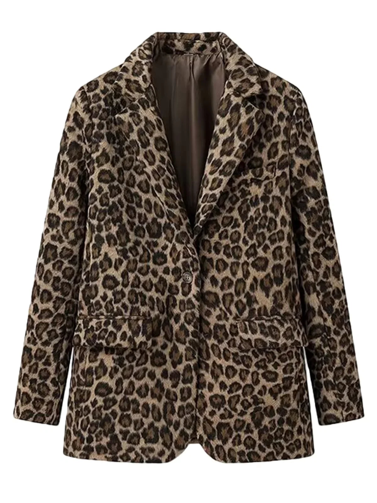 Men's Suits Leopard Blazer Luxury Casual Peak Lapel Single Breasted Slim Fit 1 Piece Jacket Party Handsome Customized Sport Coat
