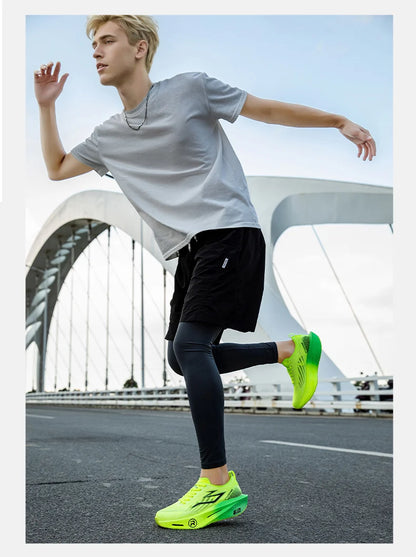 Running Shoes Carbon Board Profession Marathon Men Sports Breathable Lightweight Women's Comfortable Athletic Nonskid Sneakers