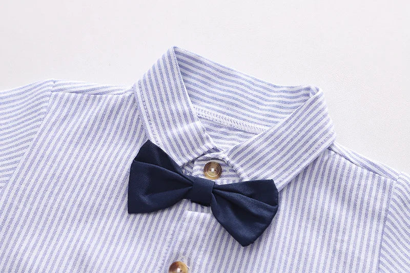 New Summer Baby Boys Clothes Suit Children Short Sleeved Shirt Shorts 2Pcs/Sets Infant Striped Casual Costume Kids Tracksuits