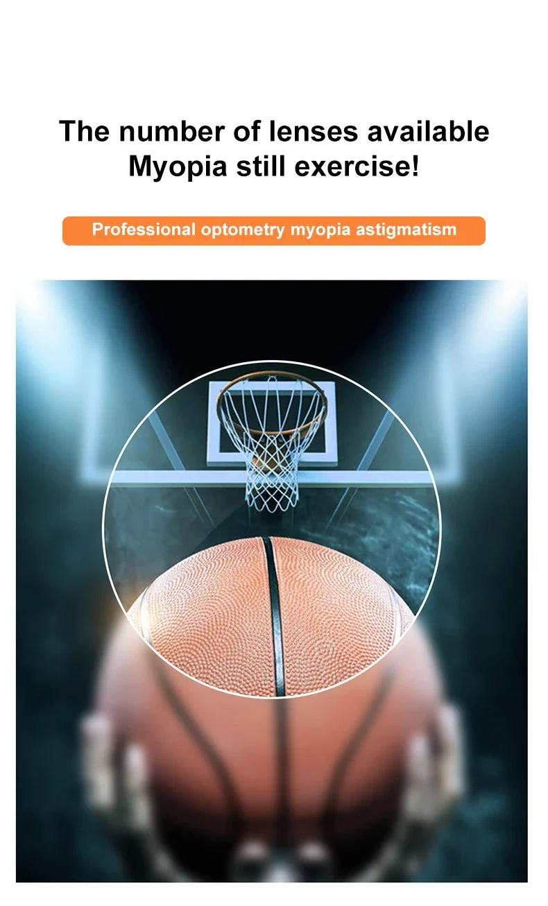 Basketball Eyewear Goggles Customizable Myopia Anti-blue Light Sports Glasses Frames Adjustable Soccer Goggles Frame 1577