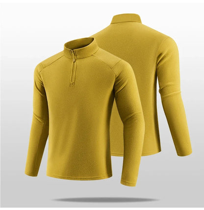 2025 High-quality outdoor sports Inner lining autumn/winter warm long-sleeved stand-up collar Tops running fitness jackets