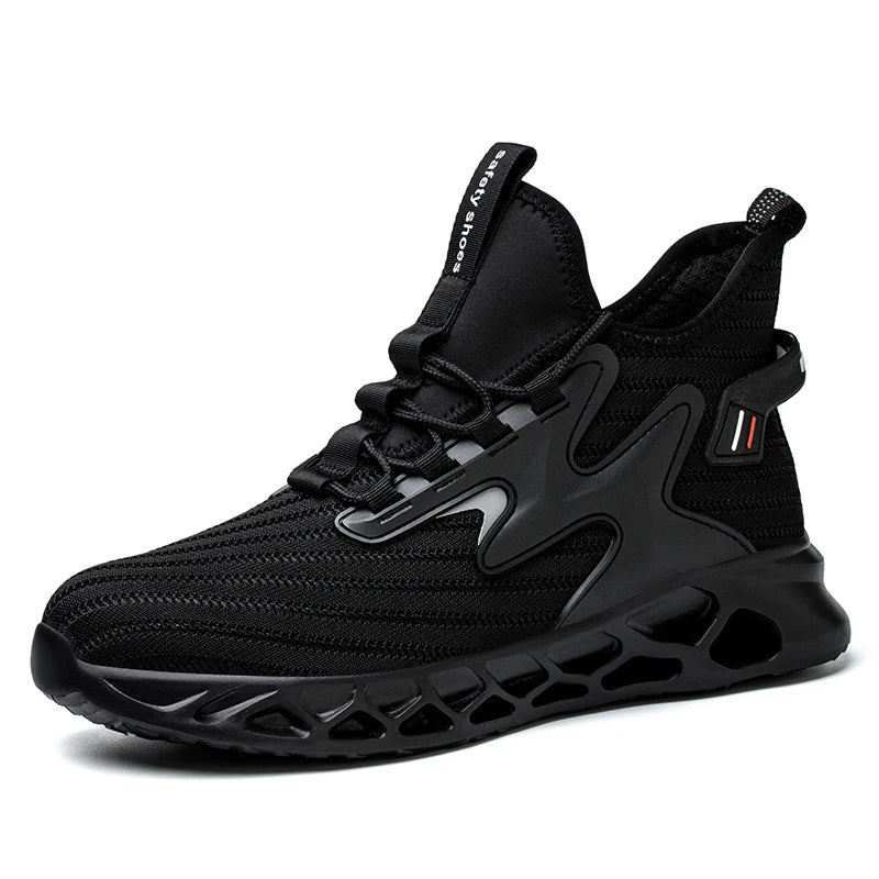 Lightweight Breathable Sneakers Work Hiker Boots Puncture-proof Outsole Construction Work Shoes Men Protection Safety Shoes