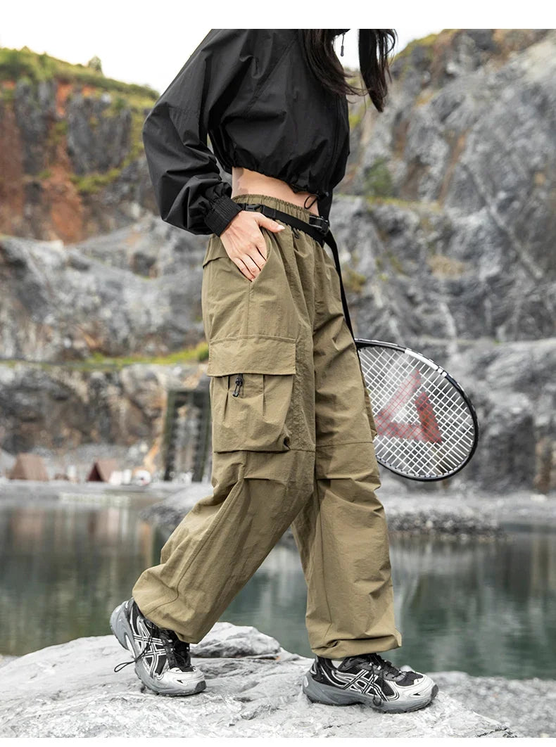 Outdoor Hiking Pants Male Waterproof Wear-Resistant Trekking Paratrooper Trousers Autumn Breathable Mountaineering Cargo Pants