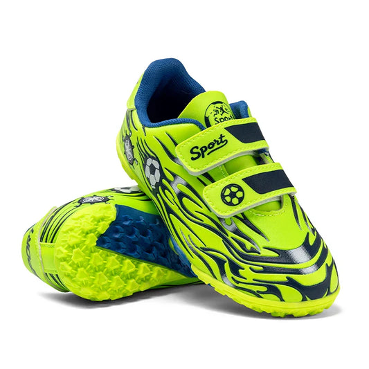 Kids Athletic Soccer Shoes Turf Football Sneakers Outdoor Firm Ground Soccer Shoes Child Anti-slip Football Sports Shoes