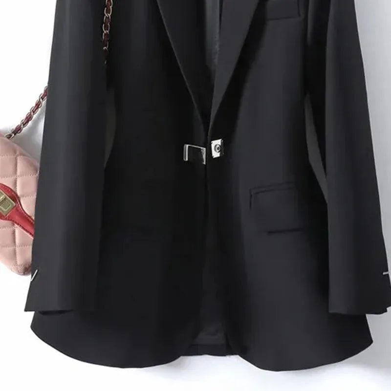 Women Suit Jacket 2025 Spring Leisure Comfortable Joker Female Blazer Coat Korean Temperament High quality Ladies Outwear