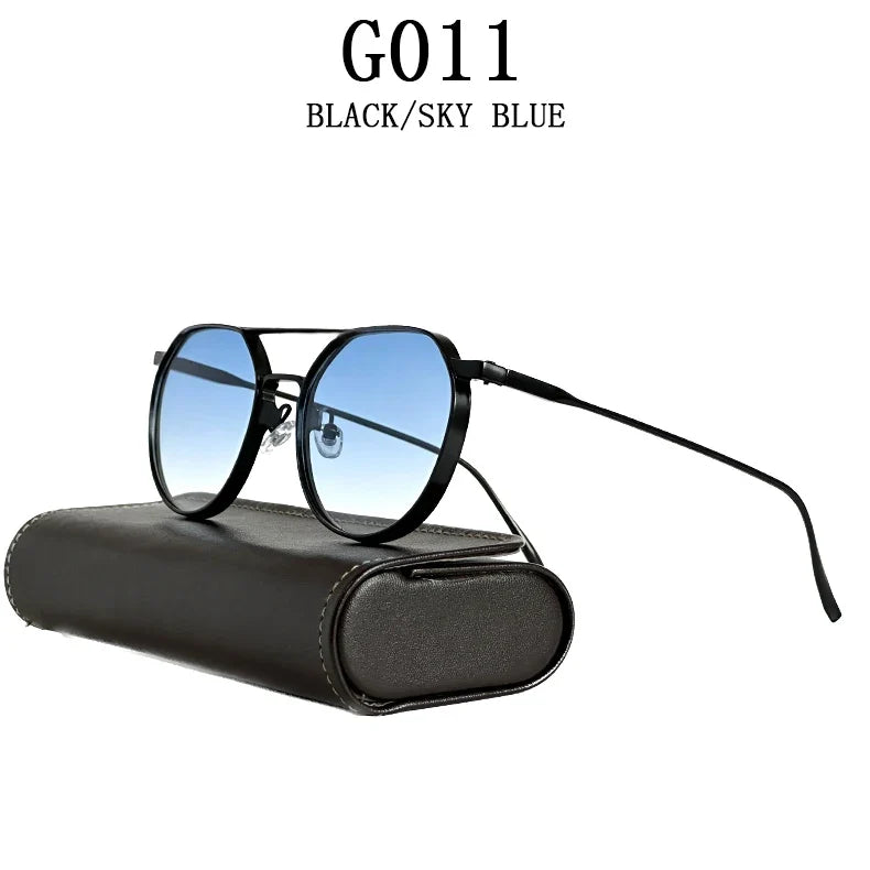Heavy Metal Sunglasses For Men Round Steampunk Sunglasses Women Trendy Luxe Punk Fashion Glasses Gafas De Sol Hombre Zonnebril