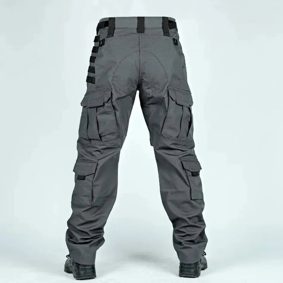 Men Tactical Pants Quick Dry Milit Multi-Pocket Cargo Pants Casual Trousers Wear-Resistant Workwear Traning Hunting Pants Loose