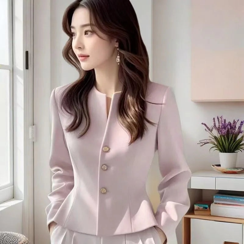 Short Suit Coat Lined Small Fragrant Style Jacket New Beautiful 2026 Temperament Gentle Versatile Spring Autumn Women's Clothing