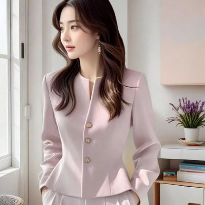 Short Suit Coat Lined Small Fragrant Style Jacket New Beautiful 2026 Temperament Gentle Versatile Spring Autumn Women's Clothing