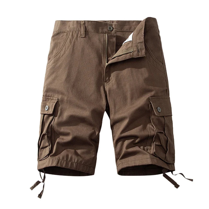 Men's Cotton Cargo Shorts Multi Pocket Tactical Half Pants Sports Casual Hiking Short Pants Fashion Y2K Male Clothes