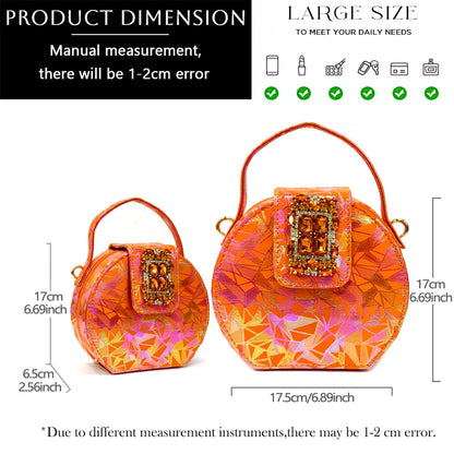 2025 Women's Elegant Yellow High Heel Shoe and Matching Bag Set with Rhinestone Accents – Stylish Square Toe Design for Parties