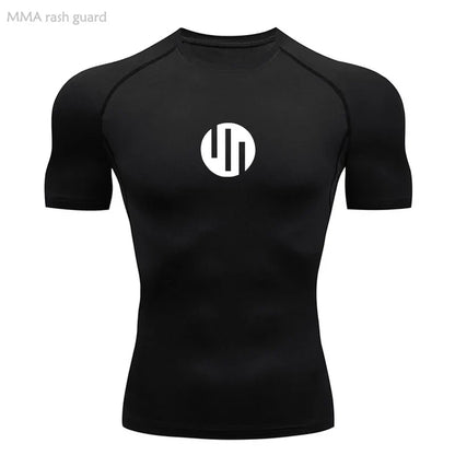 Running Men's Compression Long sleeve T-Shirt Gym Sports underwear Quick-drying Sweat-Wicking Sunscreen Second Skin Workout Men
