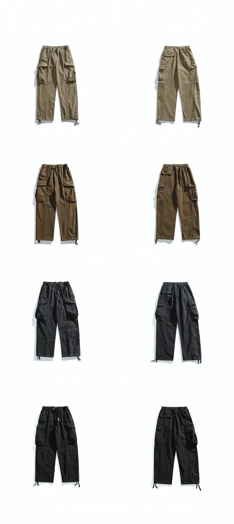Oversized Cargo Pants For Men Multi Pocket Loose Fit Streetwear Casual American Style Korean Trendy Fashion Straight Leg Pants
