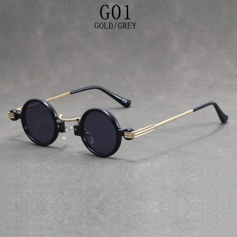 Round Steampunk Sunglasses For Men Retro Fashion Punk Sunglasses Women Trendy Vintage Glasses Dropshipping Gafas De Sol Hombre