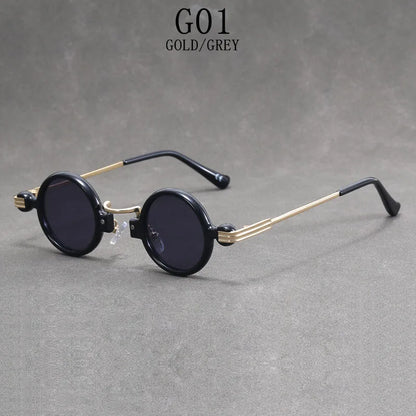 Round Steampunk Sunglasses For Men Retro Fashion Punk Sunglasses Women Trendy Vintage Glasses Dropshipping Gafas De Sol Hombre