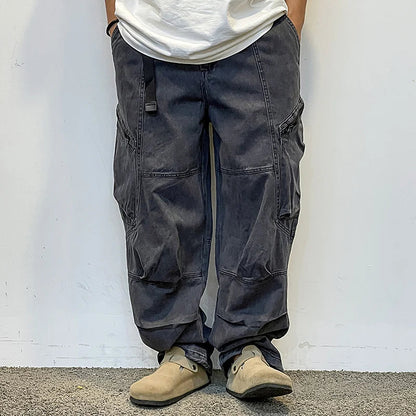 American Streetwear Army Green Cargo Pants For Men High Quality Hip Hop Skateboard Baggy Pants Korean Fashion Trousers Male