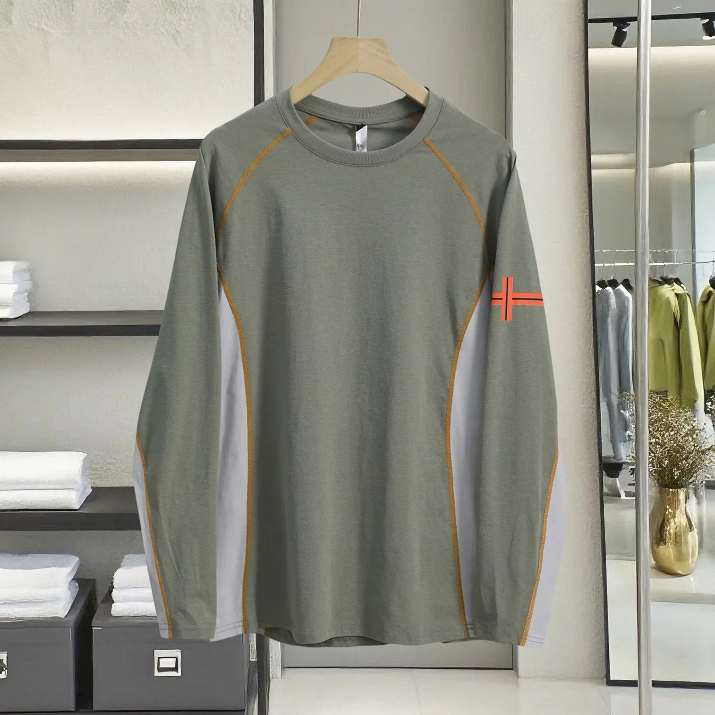 【High-Store Rated】Men's Long Sleeve Shirt, UPF 50+ Sun Protection & Lasting Antibacterial (150 Washes), Quick-Dry Breathable