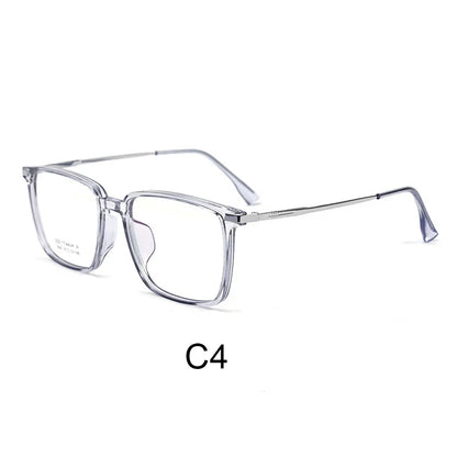 Men's Classic Titanium Square Frames Anti-Blue Light Reading Glasses Men Myopia Hyperopia Customizable Prescription 5042X