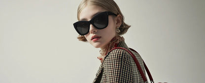 Handmade Acetate Polarized Sunglasses Fashion Square Shade UV400 Protection Sun Glasses for Women