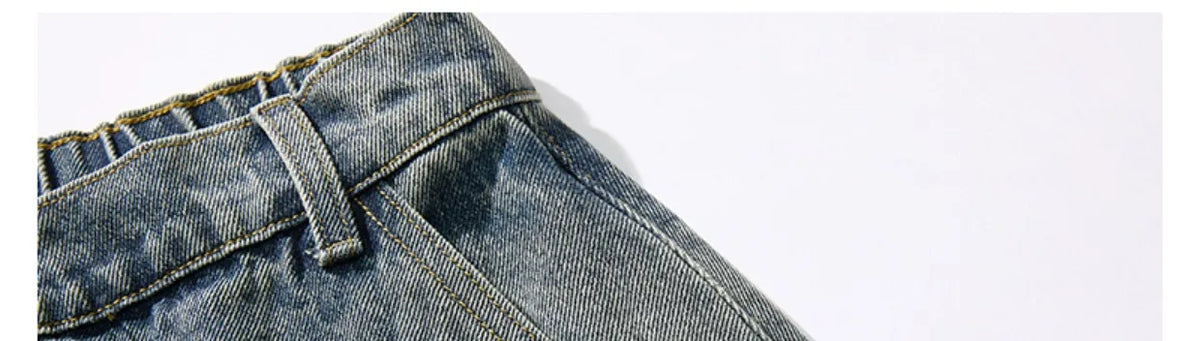 Spring Men Streetwear Denim Pants Men Harajuku Washed Baggy Jeans Men Y2K Fashion Punk Casual High Waist Wide Leg Pants