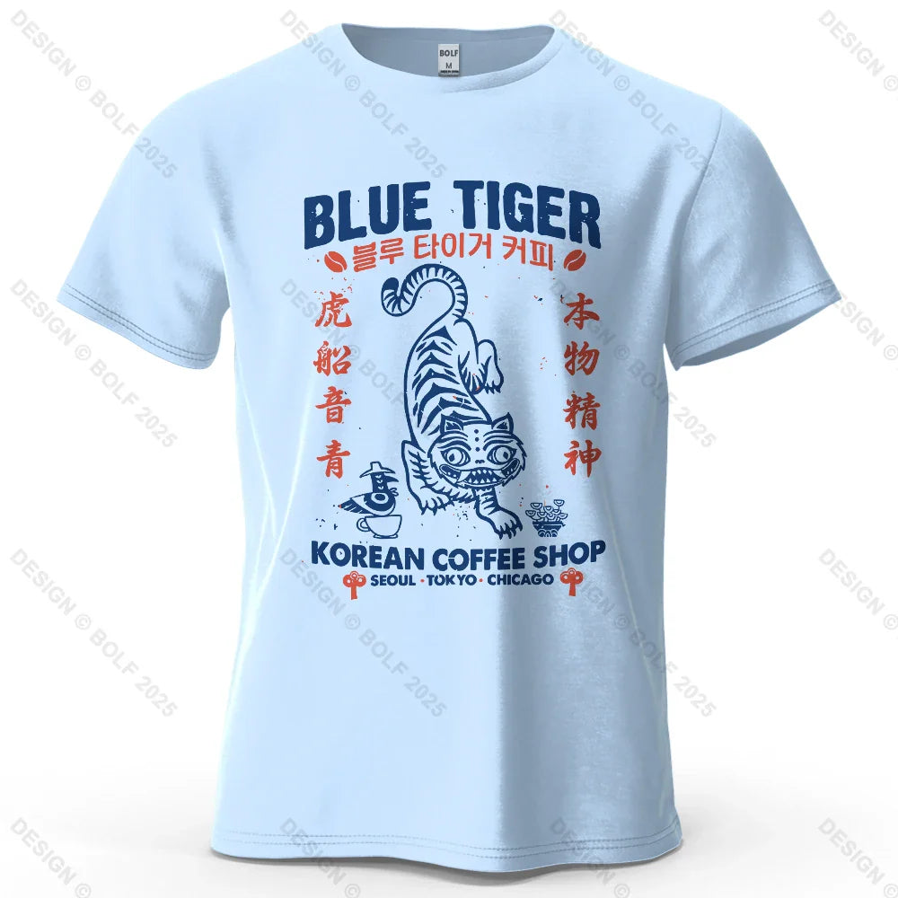 Trendy Printed Men's T-Shirt 100% Cotton Oversized Cultural Graphic Tees for Women Tops Tees Casual Streetwear