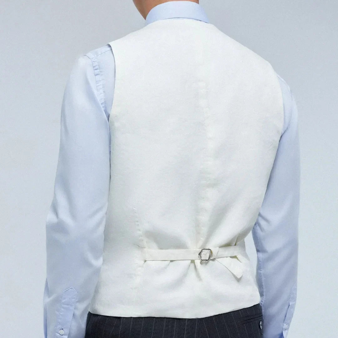 Men Vest Pink Double Breasted With Lapel Solid Waistcoat For Wedding Banquet Business Work Office Casual Daily Men Suit Vest
