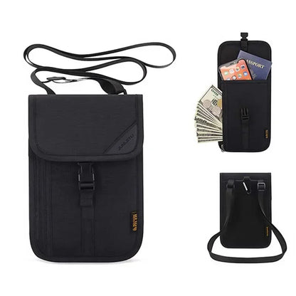 Multifunction Anti-theft Wallet Hidden Travel Neck Pouch Passport Cover Cards Holder ID Card Holder for Men Women Travel