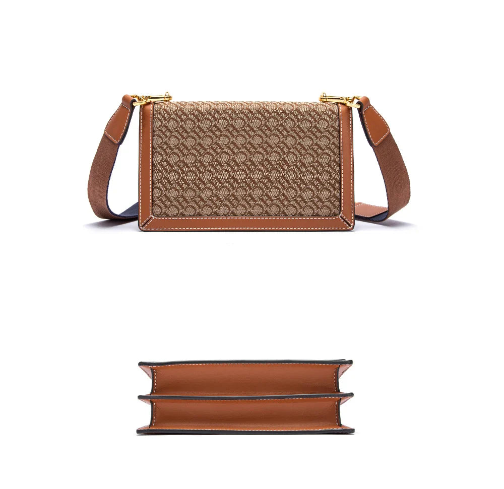 Women's Single Room Bag 2023 New Fashion Luxury Versatile Letter Multifunctional Brand Regular Zipper Messenger Ladies