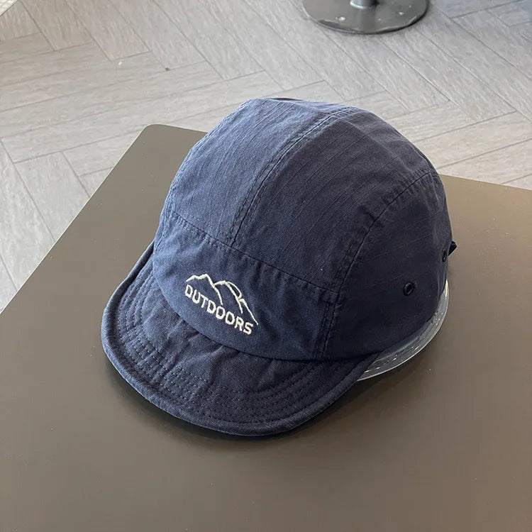 Baseball Caps for Women Short Brim Baseball Hat Men Sunshade Peaked Cap Cotton Outdoor Mountaineering Duckbill Hat Visors 모자