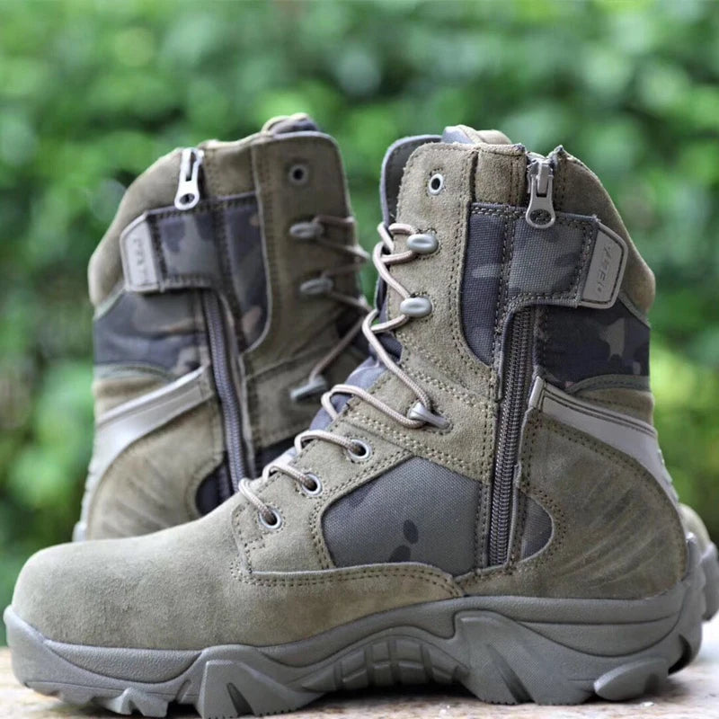 Winter Mens Boots Special Forces Combat High Boots Outdoor Sport Male Shoes Climb Mountains Cross Country Men's Shoes