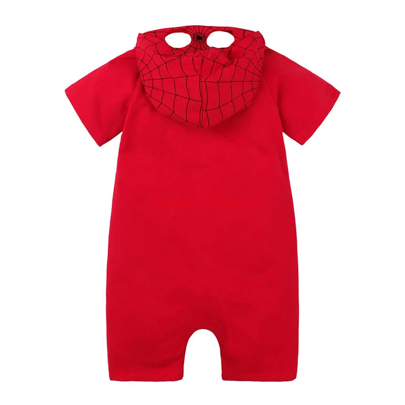 Spider Man Batman Captain Baby Rompers Newborn Baby Kawaii Cute Anime Cartoon Cosplay Costume Jumpsuit Cotton Clothes Kid Gift